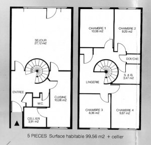 plan d'une maison haute